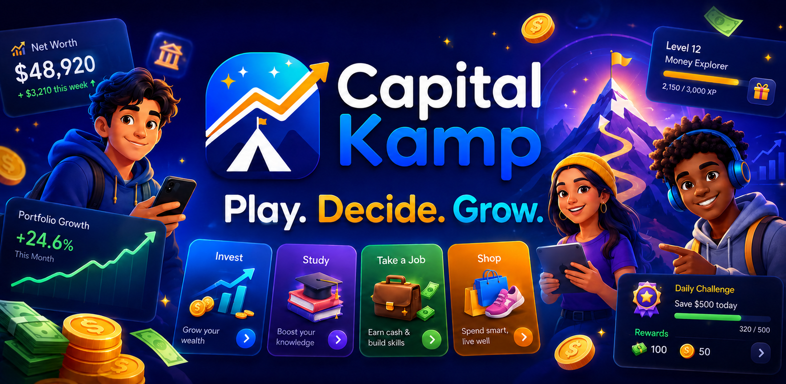 Capital Kamp: Run Money — Play. Decide. Grow.